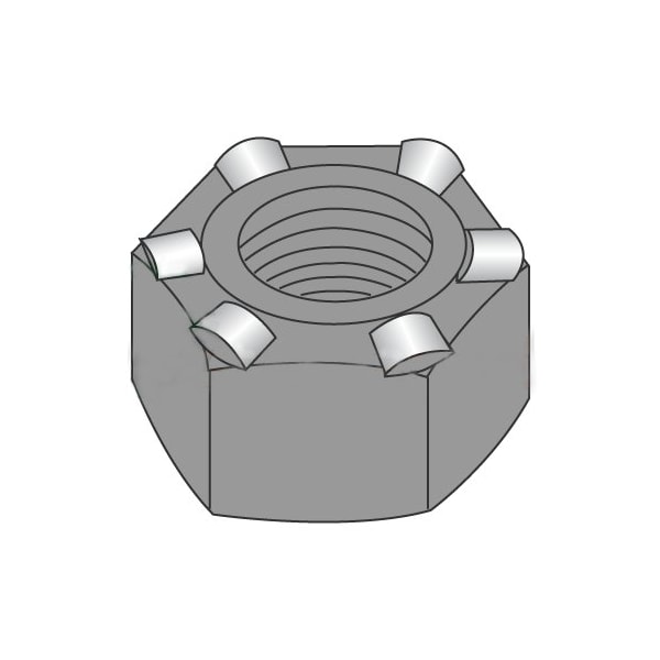 Newport Fasteners Hex Weld Nut, 1/4"-20, Steel, 0.5 in Wd, 0.198 in Ht, 1000 PK 723935 - main